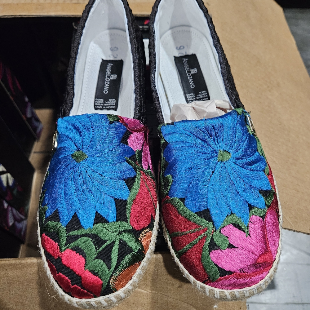 Colorful Embroidered Espadrilles